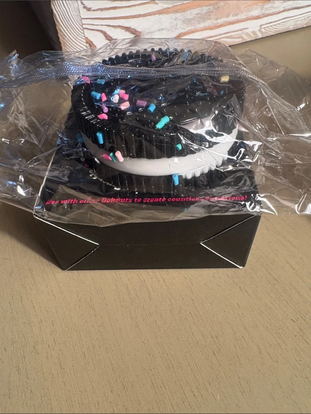 Needoh Oreo Black Play Dough Cookie with Pink & Blue Sprinkles